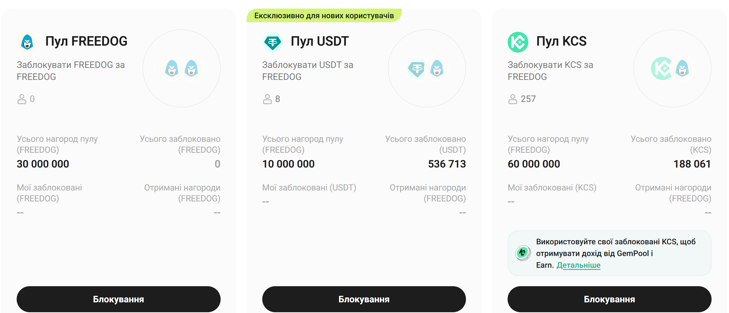 10.04.25 Kucoin GemPool FREEDOG