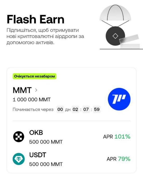 Flash Earn Momentum на OKX — нова можливість підфармити $MMT