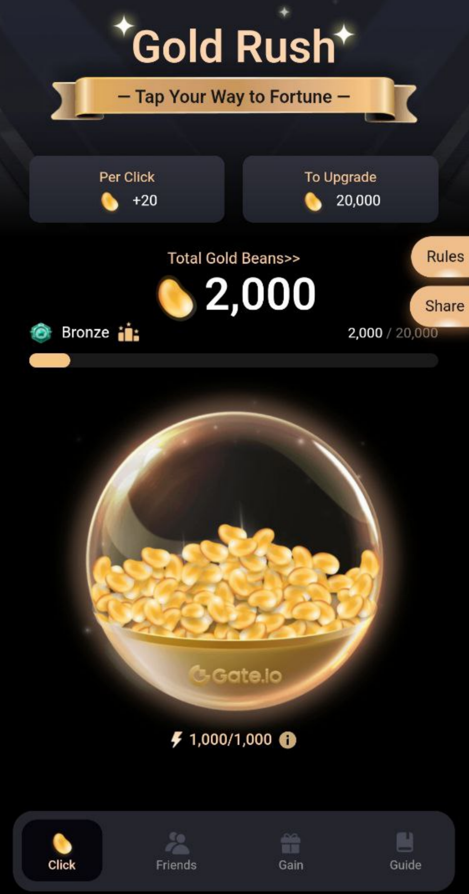 Gate.io Gold Rush Activity