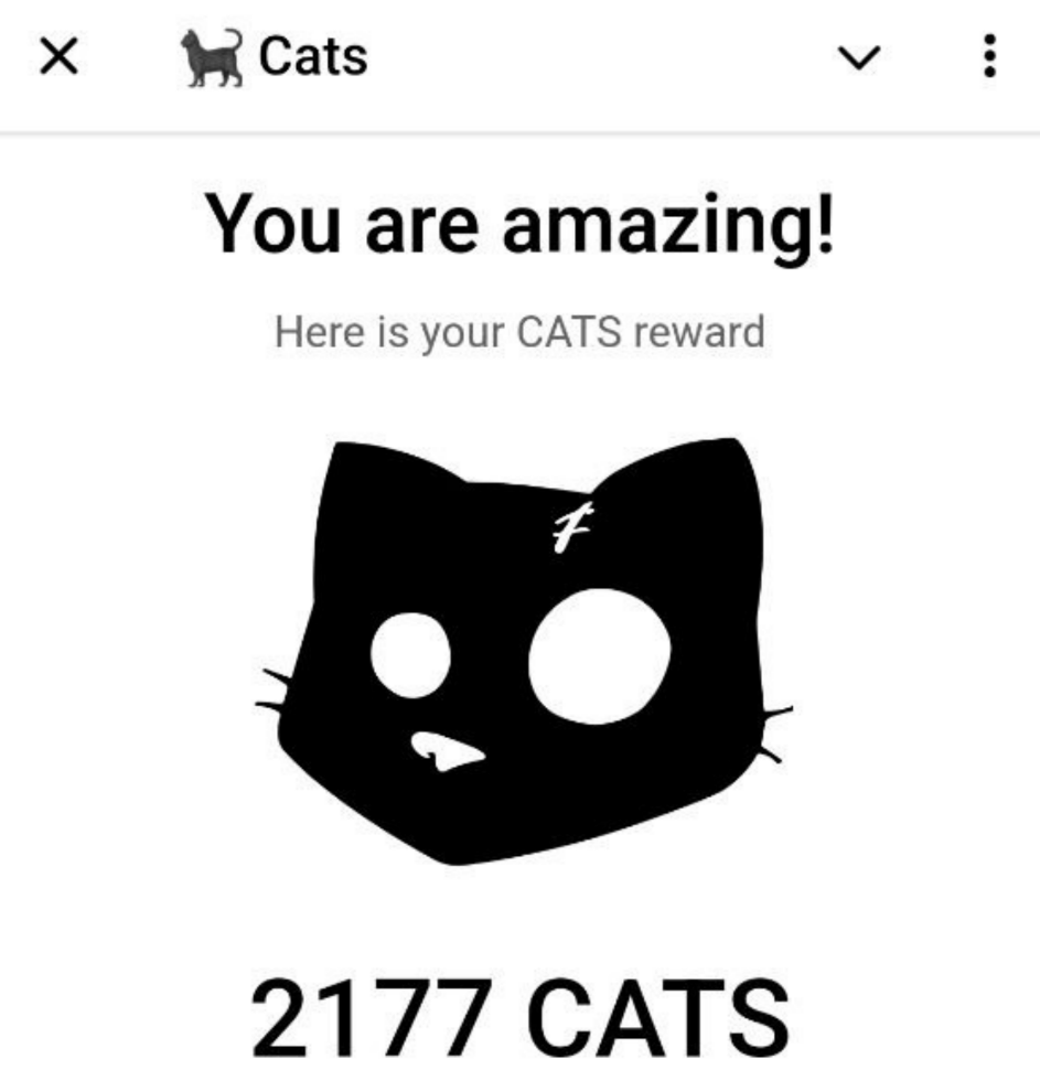 Cats - безкоштовний мемкоїн від Telegram