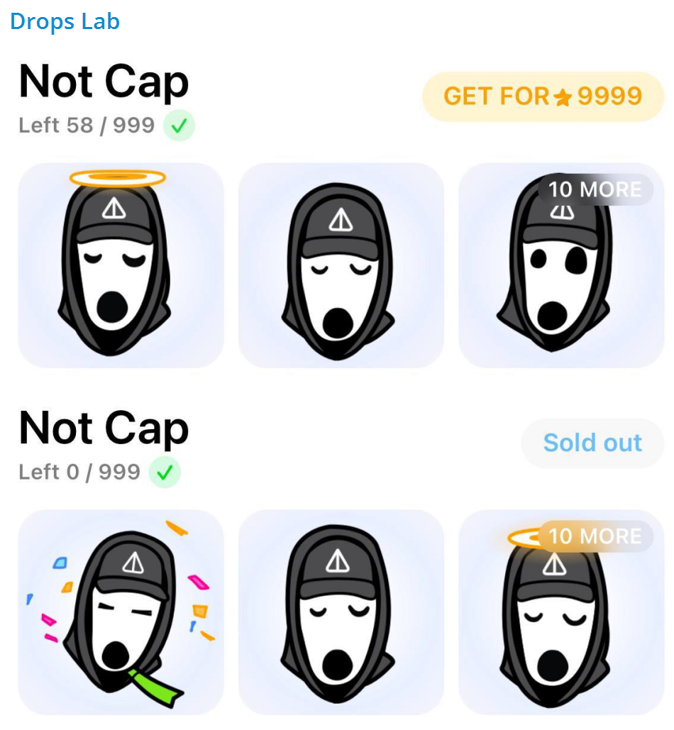 An hour ago, 58 DOGS stickers were available. They're already sold out.