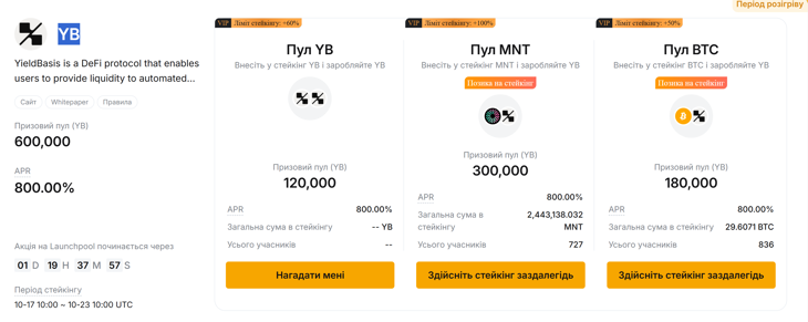 Launchpool $YB на Bybit!
