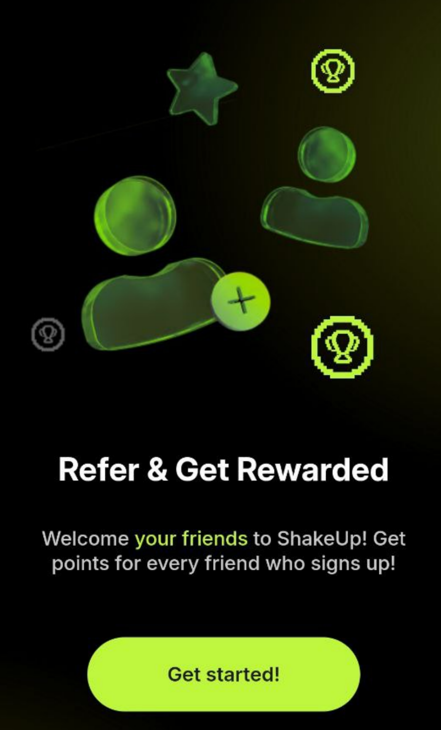 We invite friends to ShakeUp