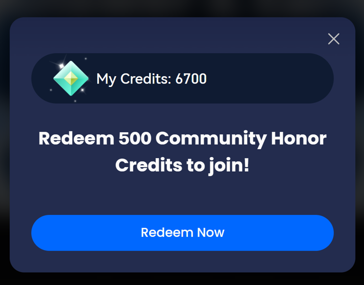 In order to complete the quiz, we need to have at least 500 credits on our account.