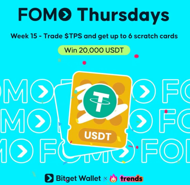 Bitget Wallet launches FOMO lottery with prizes in USDT!