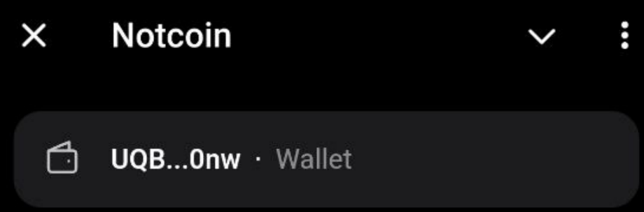 How to withdraw notcoin from the bot, there is a Wallet section at the top