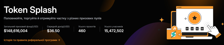 Виплати винагород в Token Splash від Bybit зазнали змін