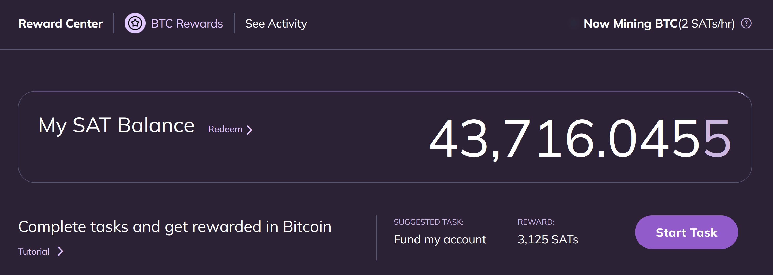 Mining satosh on the AscendEX exchange