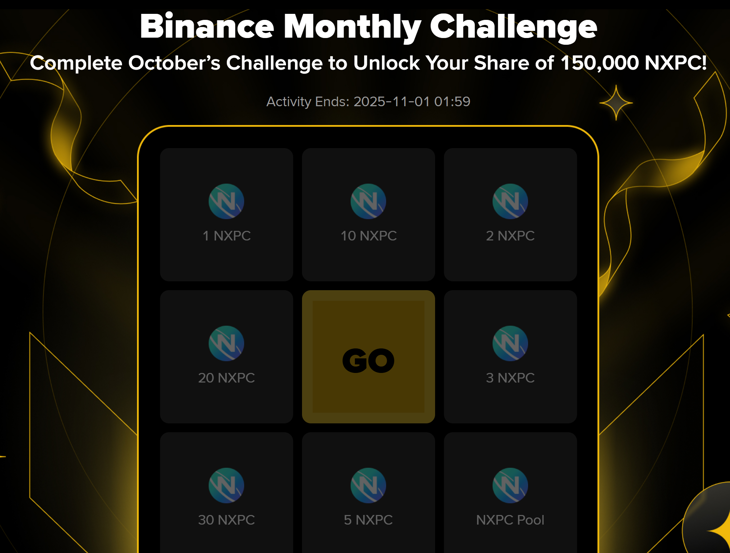 Complete the tasks and share 150,000 NXPC!