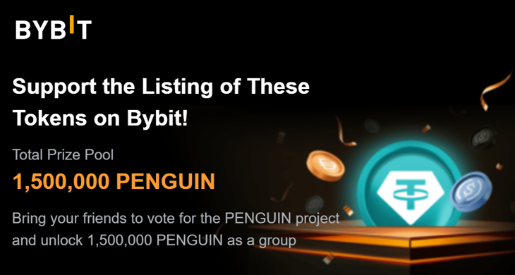 ByVotes PENGUIN on Bybit: how to vote and get rewarded