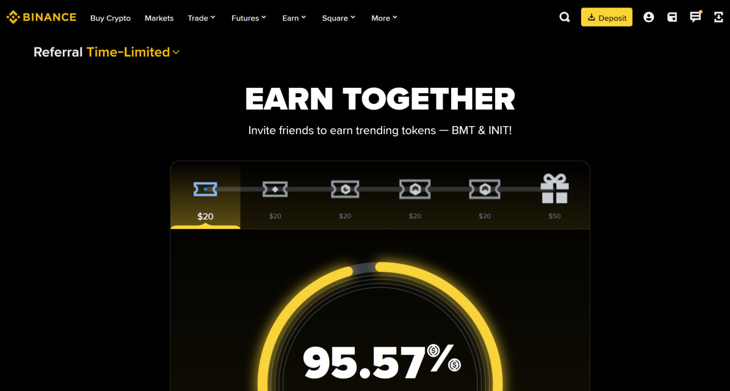Earn money with Binance