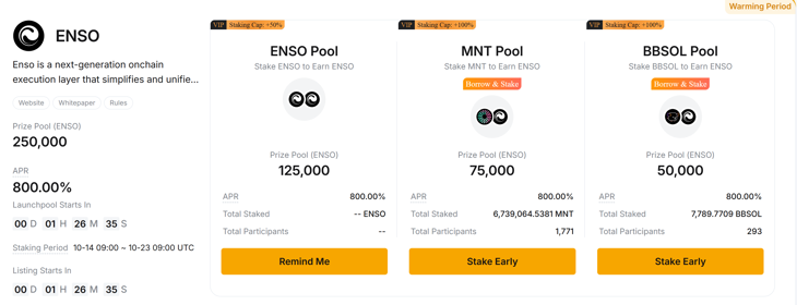 Launchpool $Enso on Bybit!