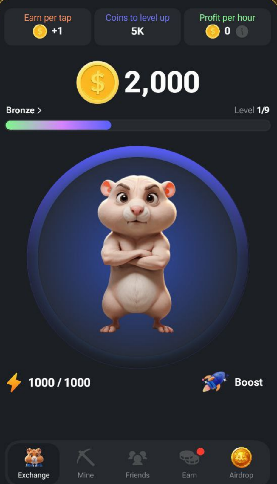 Hamster Kombat - еще одна кликалка по аналогии NotCoin