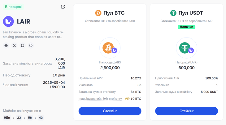 24.04.25 Gate.io Launchpool LAIR