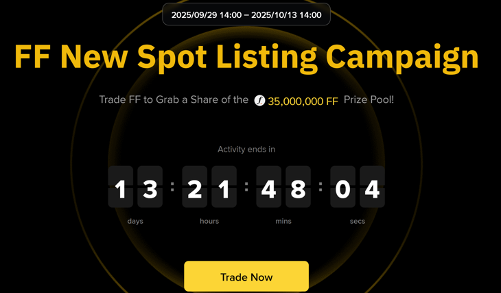 Binance launches promotional activity with the FF token!