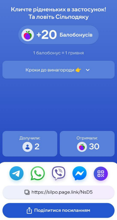 Реферальна програма Сільпо