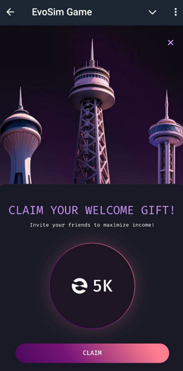 Basic rules of the game EvoSim: