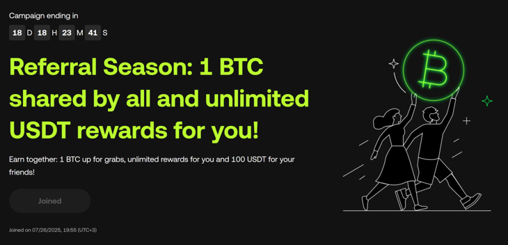 Referral season - earn money with friends.