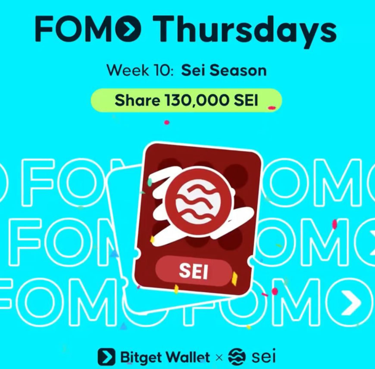 FOMO SEI від Bitget Wallet — старт сьогодні о 16:00 за Києвом!