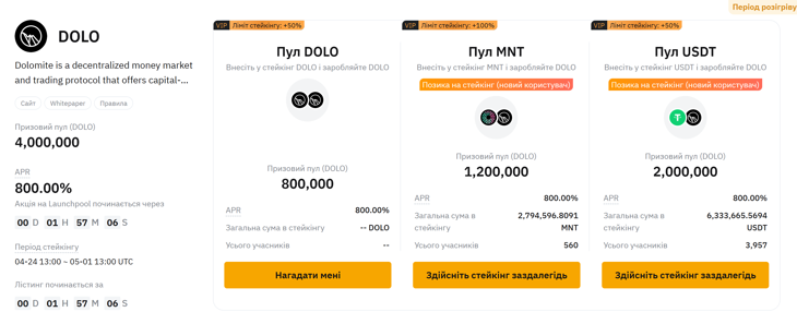24.04.25 Bybit Launchpool  DOLO